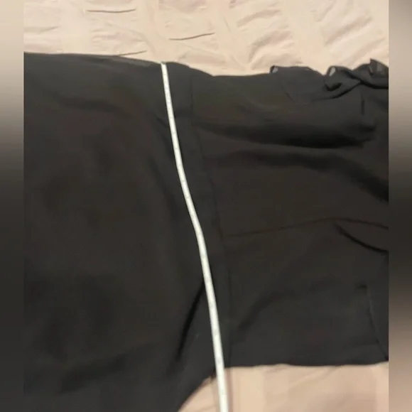 Hayley Paige Occasions black chiffon- 5863 - Picture 11 of 12